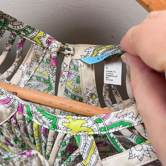 Leifnotes Idella Silk‎ Paisley Tank- Size 0 - Picture 5 of 6